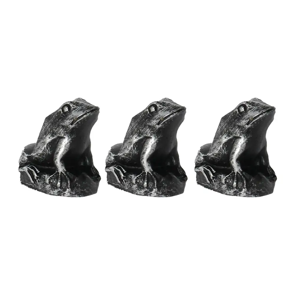 Juego de 3 pies para macetas, pies decorativos para macetas artesanales de resina de tortuga/perro/rana/gato, Base para maceta con estatua de Animal pequeña de 5,5 cm