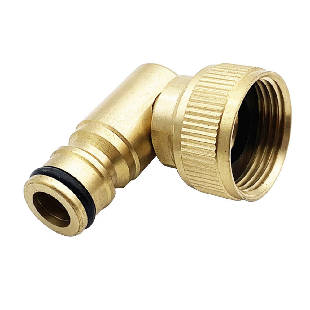 Conector rápido de codo giratorio de carrete de manguera para Hoselock, Conector de grifo roscado hembra de 3/4 pulgadas, conectores de riego de jardín de 90 grados
