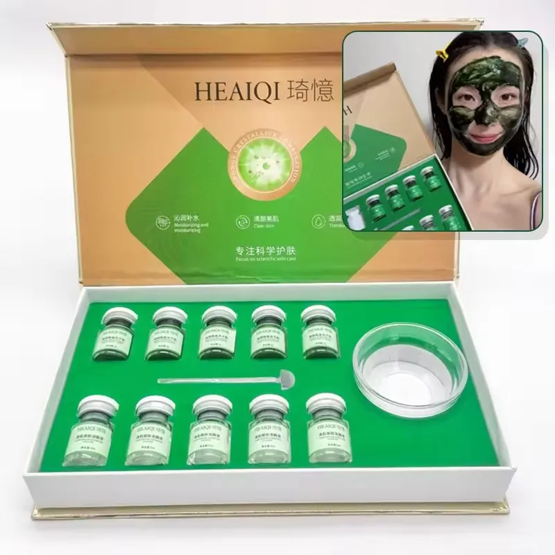 Esponja de microcristal, polvo liofilizado, regeneración de colágeno, extracto biológico Natural, esponjas, renovación de células de la piel, 10 Uds.