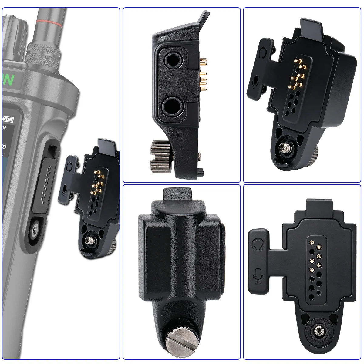 Adaptador de Audio BAJETON BJ-9000, Auricular con Micrófono y Conector de 2 Pines para Walkie Talkies Radtel RT 950Pro, BJ-9000, RTD TP 900PRO
