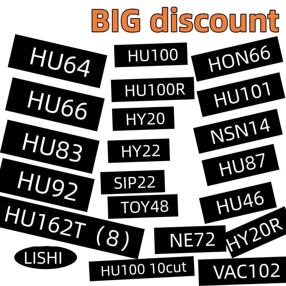 Lishi 2 en 1 HU162T (8) HU162T 9 CORT HU162T 10 CORT HU162T9IGN