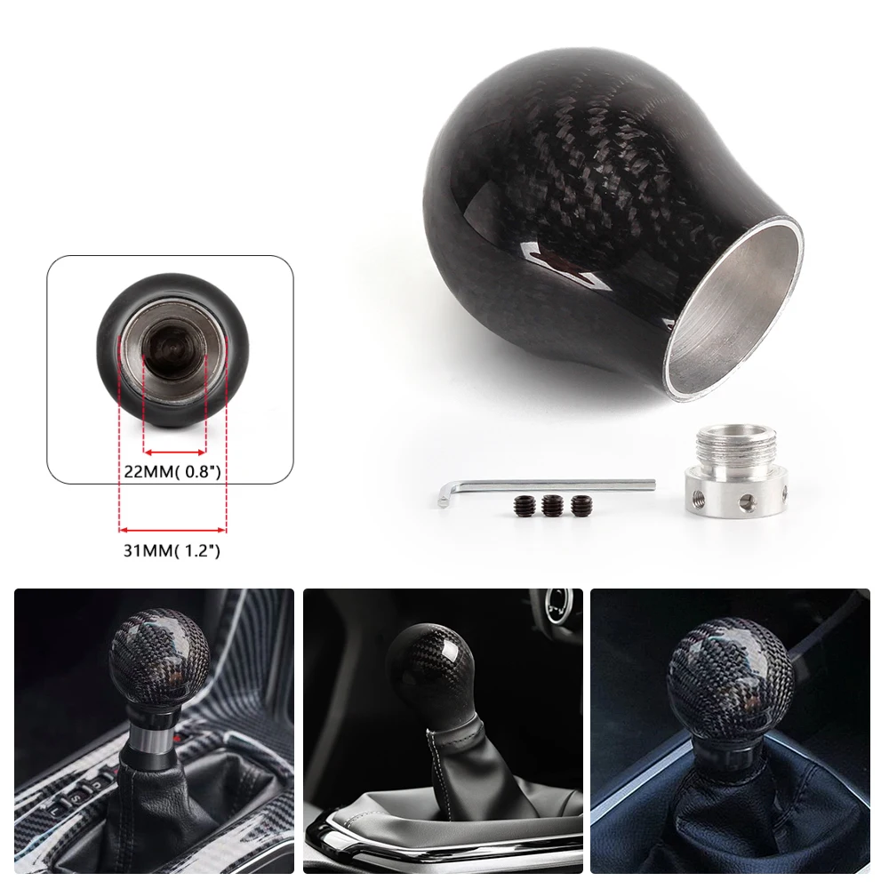 Nuevo Palanca de Cambios de Fibra de Carbono para Transmisión Manual con Adaptador Limitador SFN135