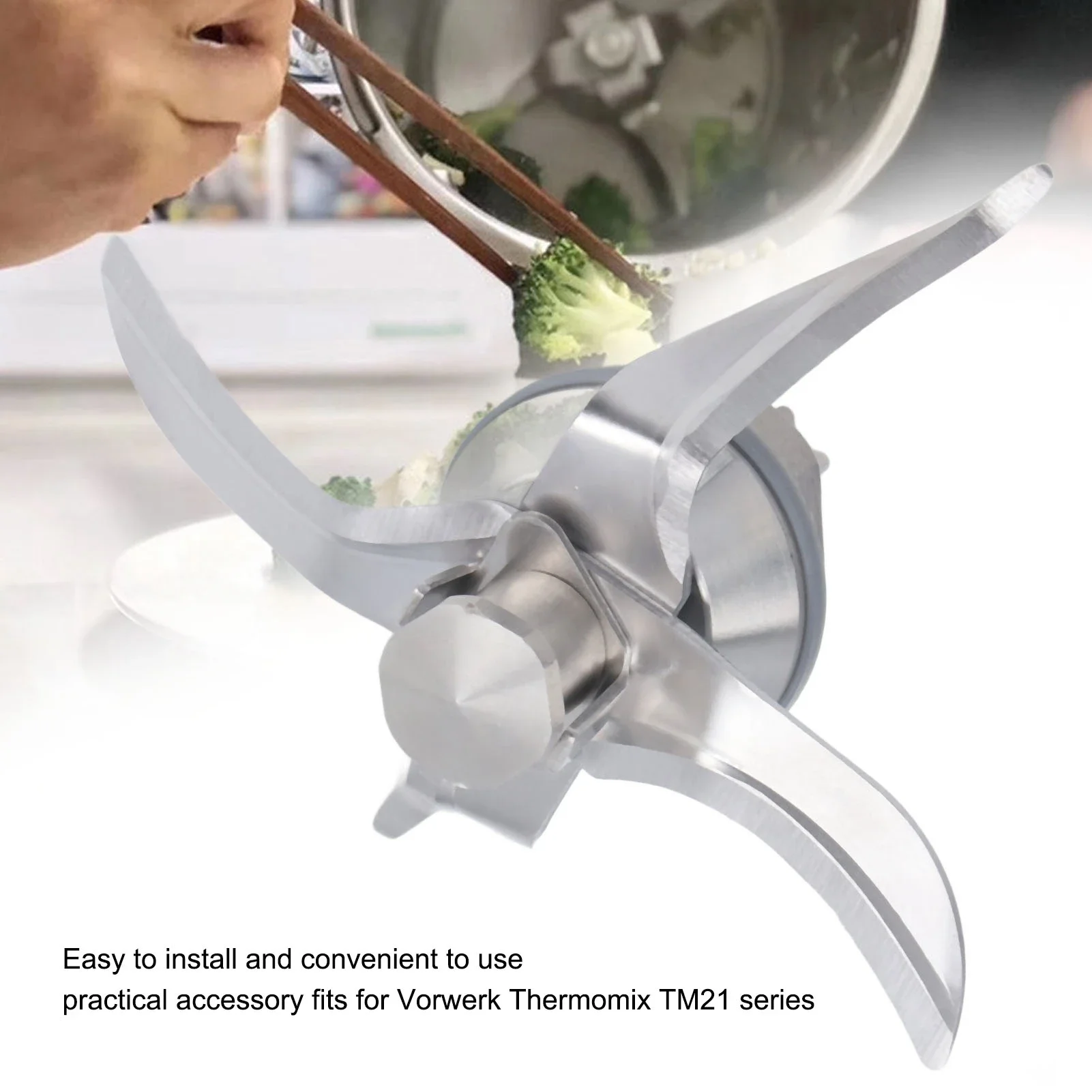 Vorwerk Thermomix TM21 piezas de repuesto de cuchilla de licuadora de acero inoxidable, accesorios para licuadora