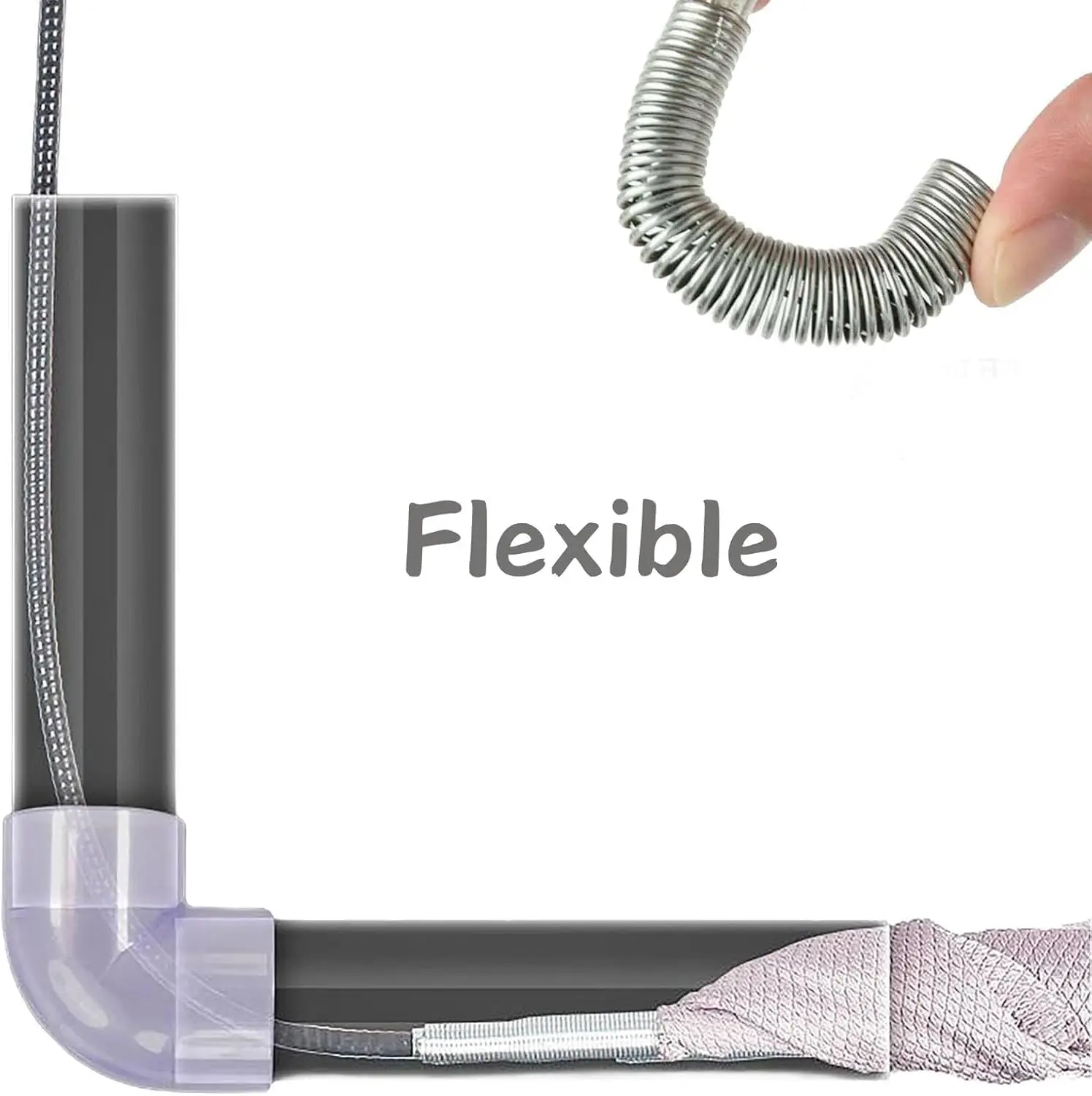 Herramienta Flexible de Agarre con 4 Garras para Desatascar Drenajes, Removedor de Cabello y Obstrucciones para Cocina y Baño