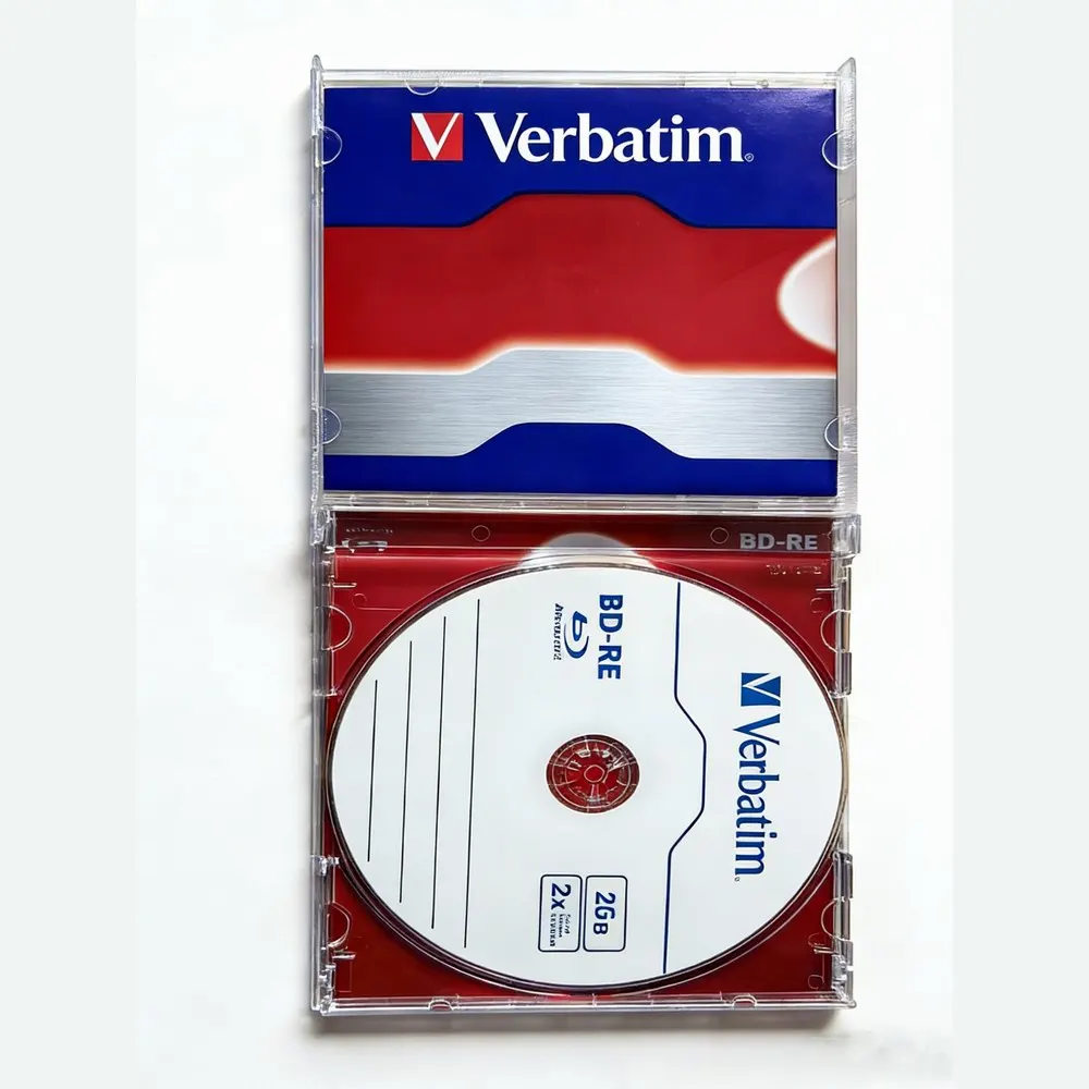 Verbatim-disco Blu-Ray BD-RE, 25GB, 2X BDRE, en blanco, Bluray, de doble capa, regrabable, 5 paquetes