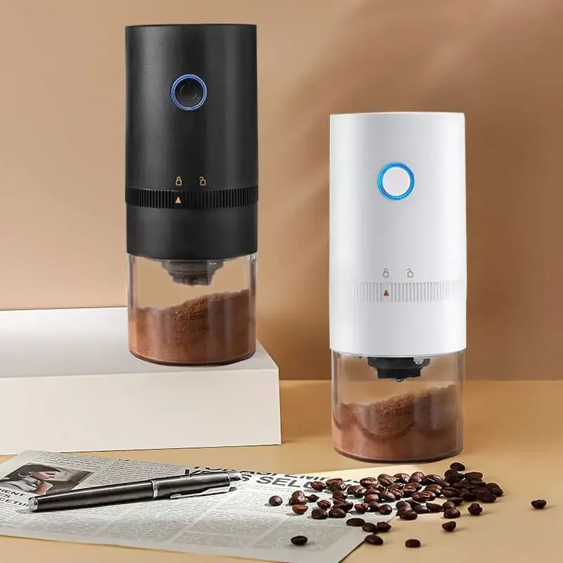 Molinillo de café tipo C con carga USB, molinillo profesional de cerámica con núcleo de molienda, molinillo de granos de café, nueva actualización, eléctrico portátil