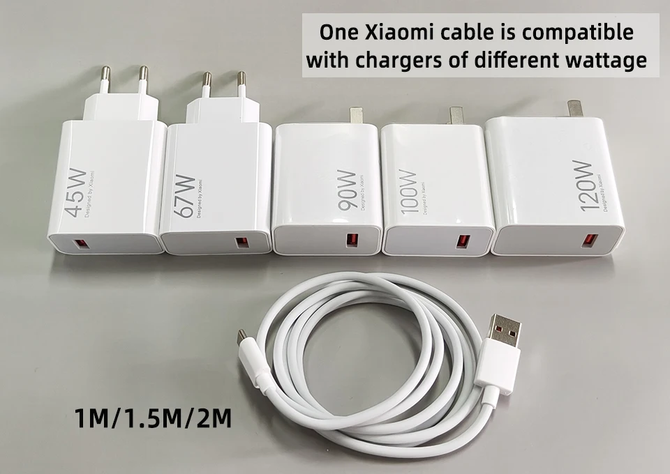 Cable Original XIAOMI Redmi 120W 6A Tipo C, Cable de Carga Turbo de 90W 67W, Cable para Xiaomi 33W 17 15 15t 14 Poco X8 X7 F8 M8 Pro Pad 6