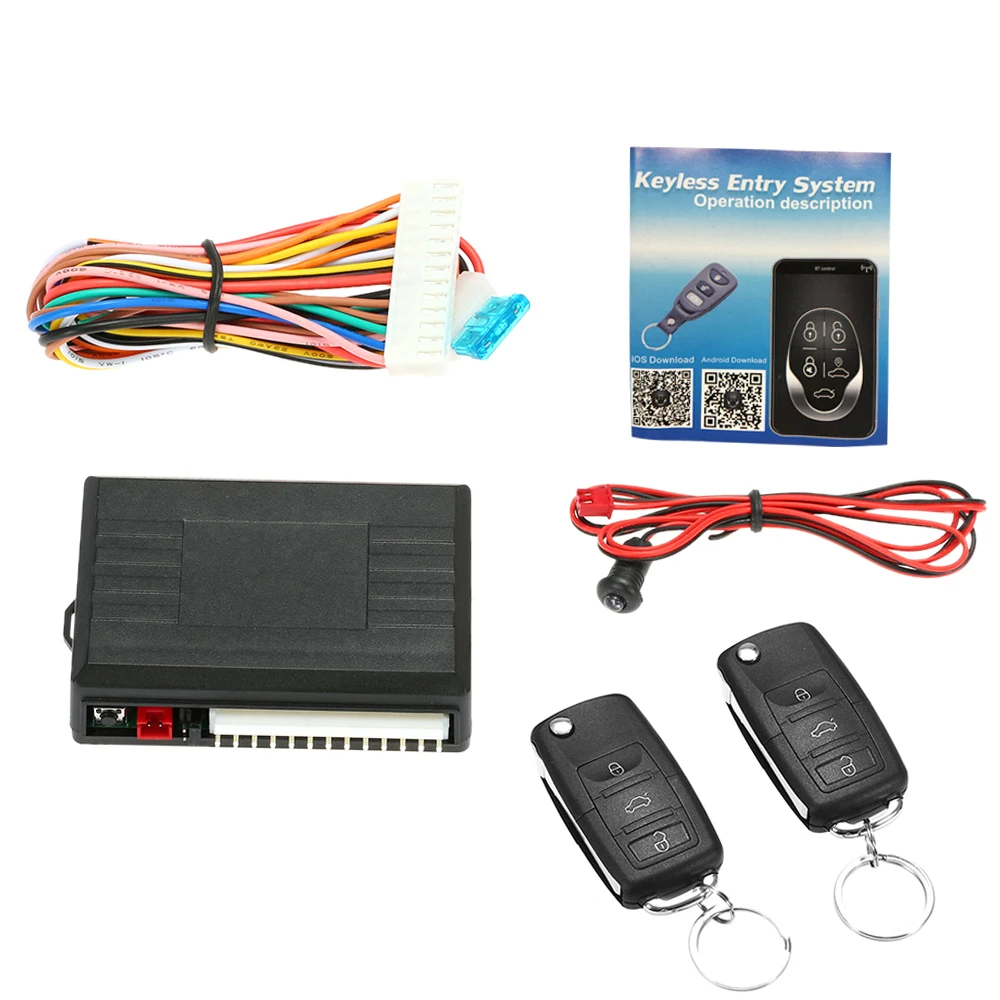 Cerradura de puerta de coche Universal, sistema de entrada sin llave, Kit de bloqueo Central con Control remoto
