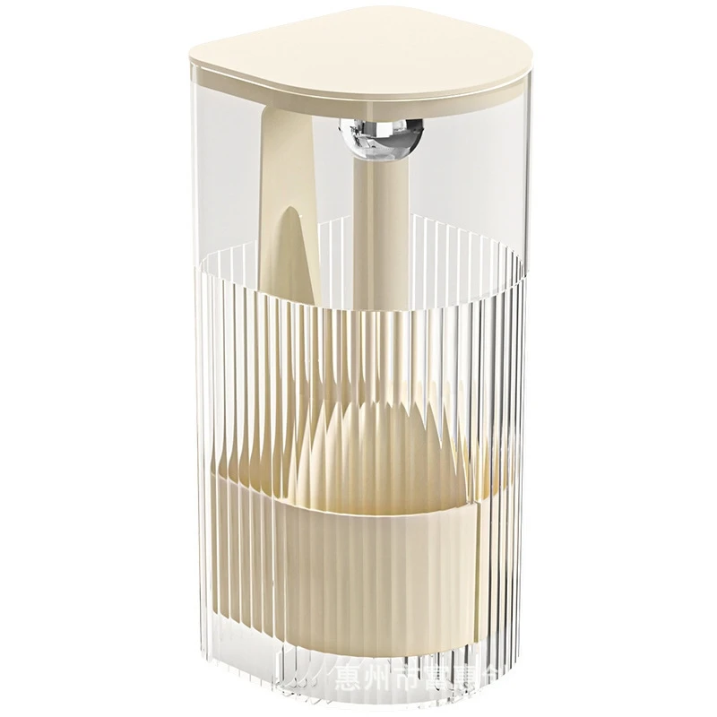 Organizador de Brochas de Maquillaje con Sistema Automático de Empuje, a Prueba de Polvo, para Mesa de Tocador, Porta Brochas Cosméticas, Regalo de Cumpleaños para Mujer, Elegante