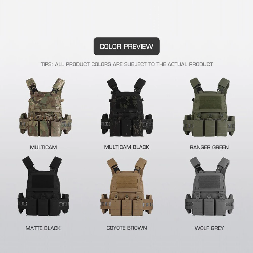 Chaleco táctico Ferro Plate Carrier V5 FCPC Militar caza Airsoft chaleco cuerpo armadura portátil MOLLE sistemas Triple revista bolsa