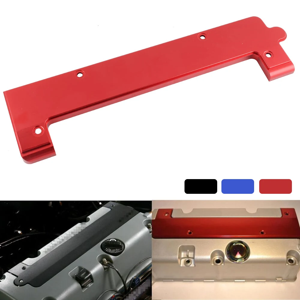 Paquete de bobina de aluminio para coche de carreras, cubierta de bujía para Honda DOHC VTEC K20 K24 K Series, negro, rojo, azul