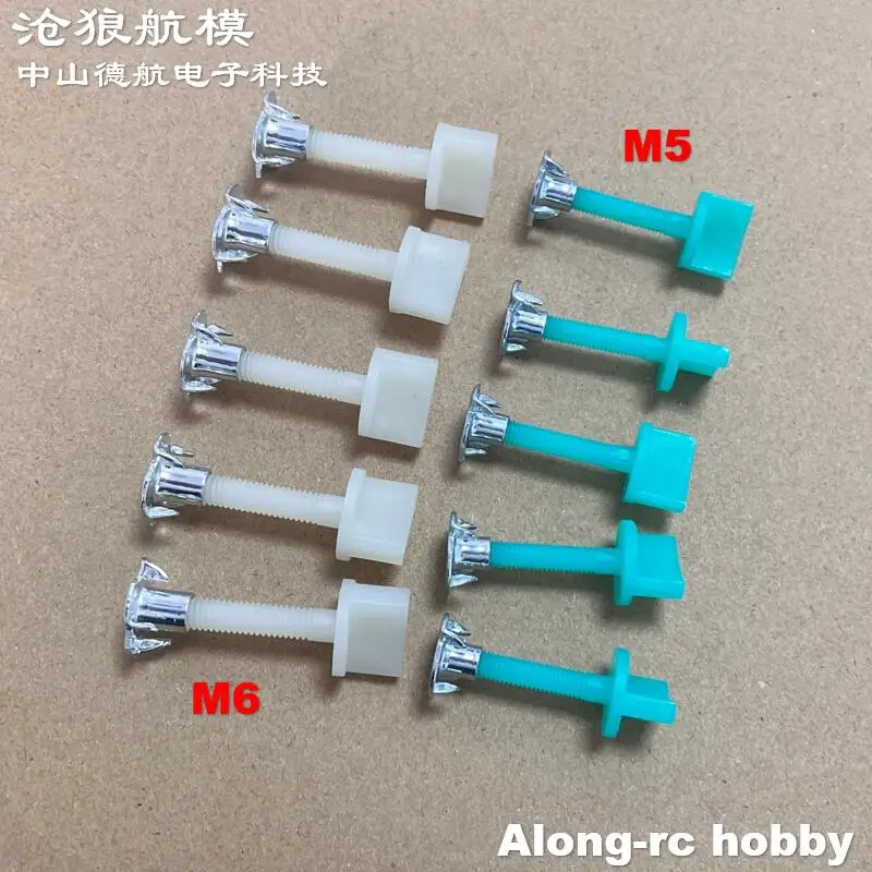 10 tornillos de nailon de 4mm o 5mm o 6mm para modelos de aviones, bricolaje, aviones RC, piezas de aviones a gasolina