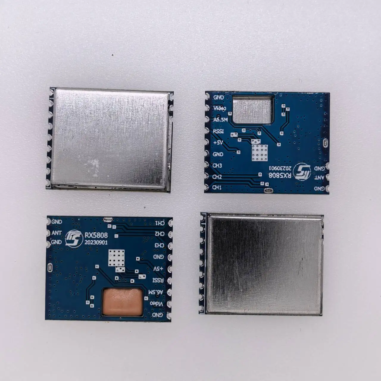 Módulo receptor RX5808 Módulo receptor de audio y vídeo inalámbrico Control SPI de 5,8G para sistemas FPV Ancho de banda de helicóptero RC 4,8 ~ 6,0 GHz