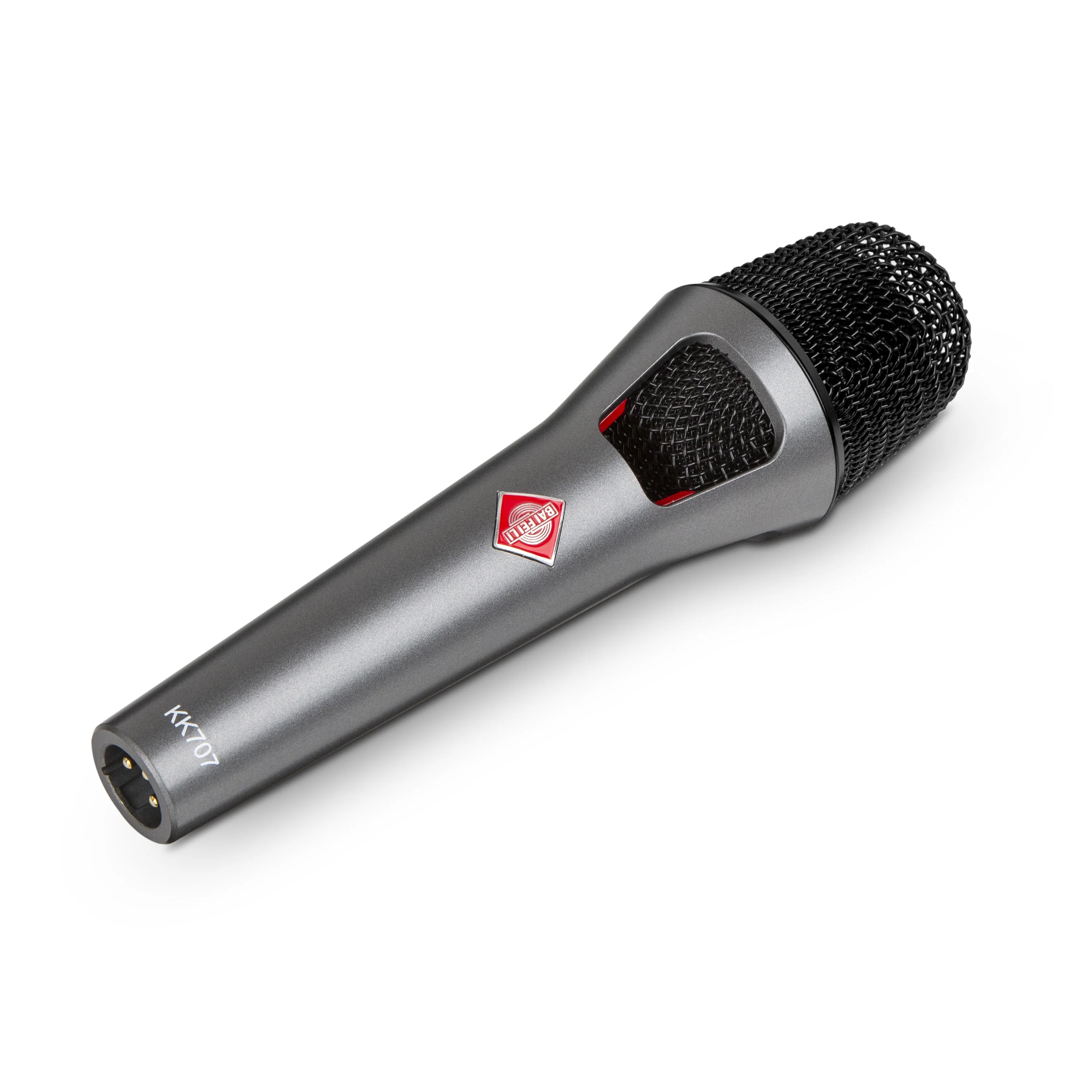 BAIFEILI-micrófono condensador de mano con cable cardioide KK707, con diafragma grande de 34mm para altavoz, canto de Karaoke, amplificador y mezclador