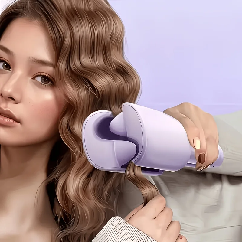 Rizador de pelo de 32 mm, ideal para mujeres, que permite crear rizos duraderos y definidos. Perfecto para lograr unas ondas de playa instantáneas. Herramienta de peluquería para usar en la playa, en el trabajo o de viaje. Ideal como regalo para diversas festividades, fácil de usar y de manejar. Incluye 1 peine o 2 gomas para el pelo.
