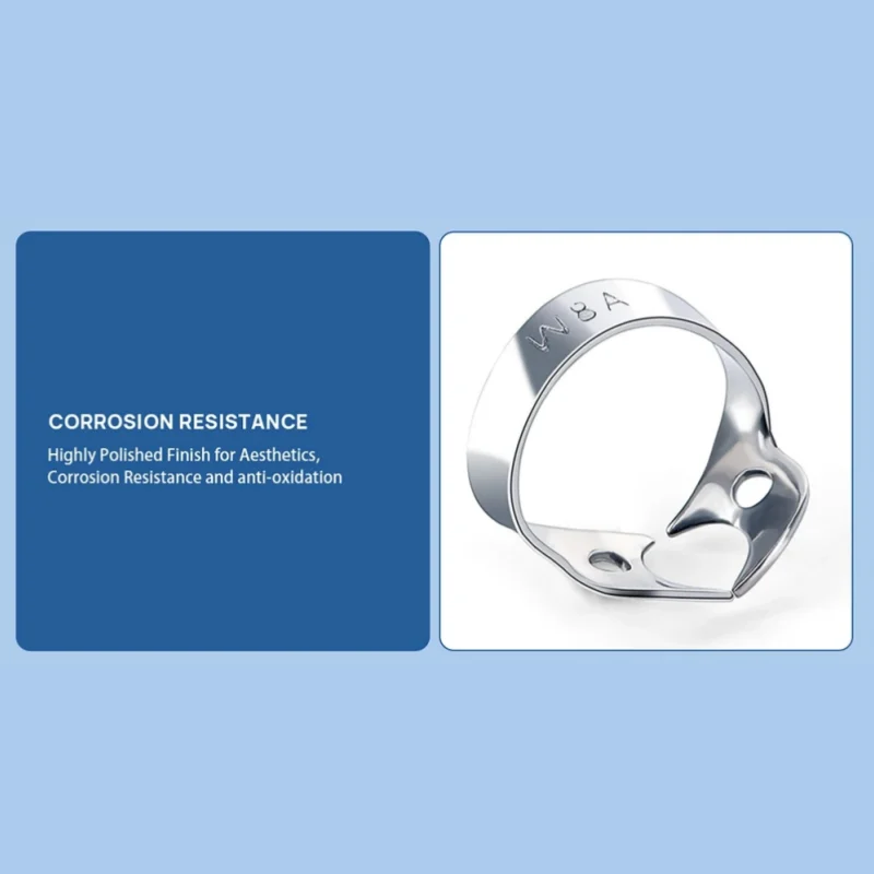 Abrazaderas de dique de goma Dental JUMTOP, Clips de barrera restauradora endodóntica de acero inoxidable, instrumentos de odontología