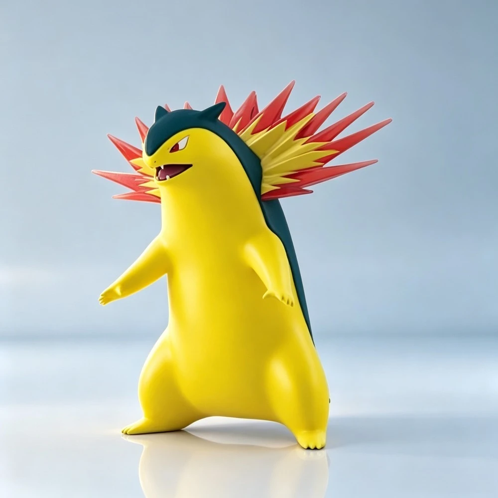 Figuras de Acción de Anime Pokémon, Typhlosion, Figuras de PVC, Estatua Coleccionable de Escritorio, Juguetes de Regalo, 2.5-9.5cm