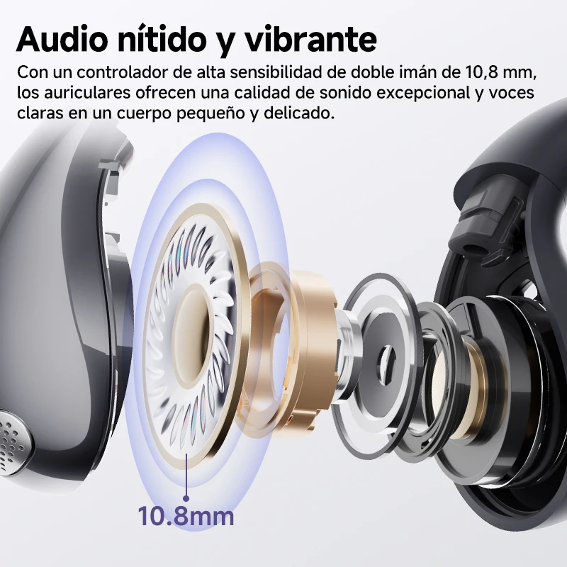 QCY Crossky C30 auriculares con Clip para la oreja Bluetooth 5,4 inalámbricos de oído abierto deportes TWS auriculares de doble conexión