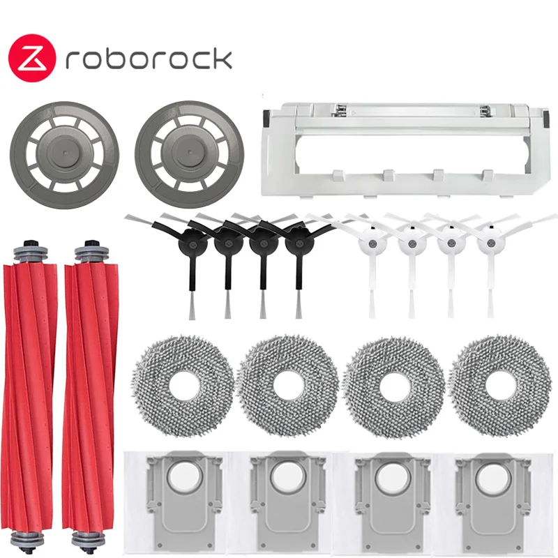 Accesorios para Robot Aspirador Roborock Q Revo / A7400RR: Cepillo Principal, Cepillo Lateral, Filtro HEPA, Paños de Limpieza, Bolsa para Polvo, Repuestos