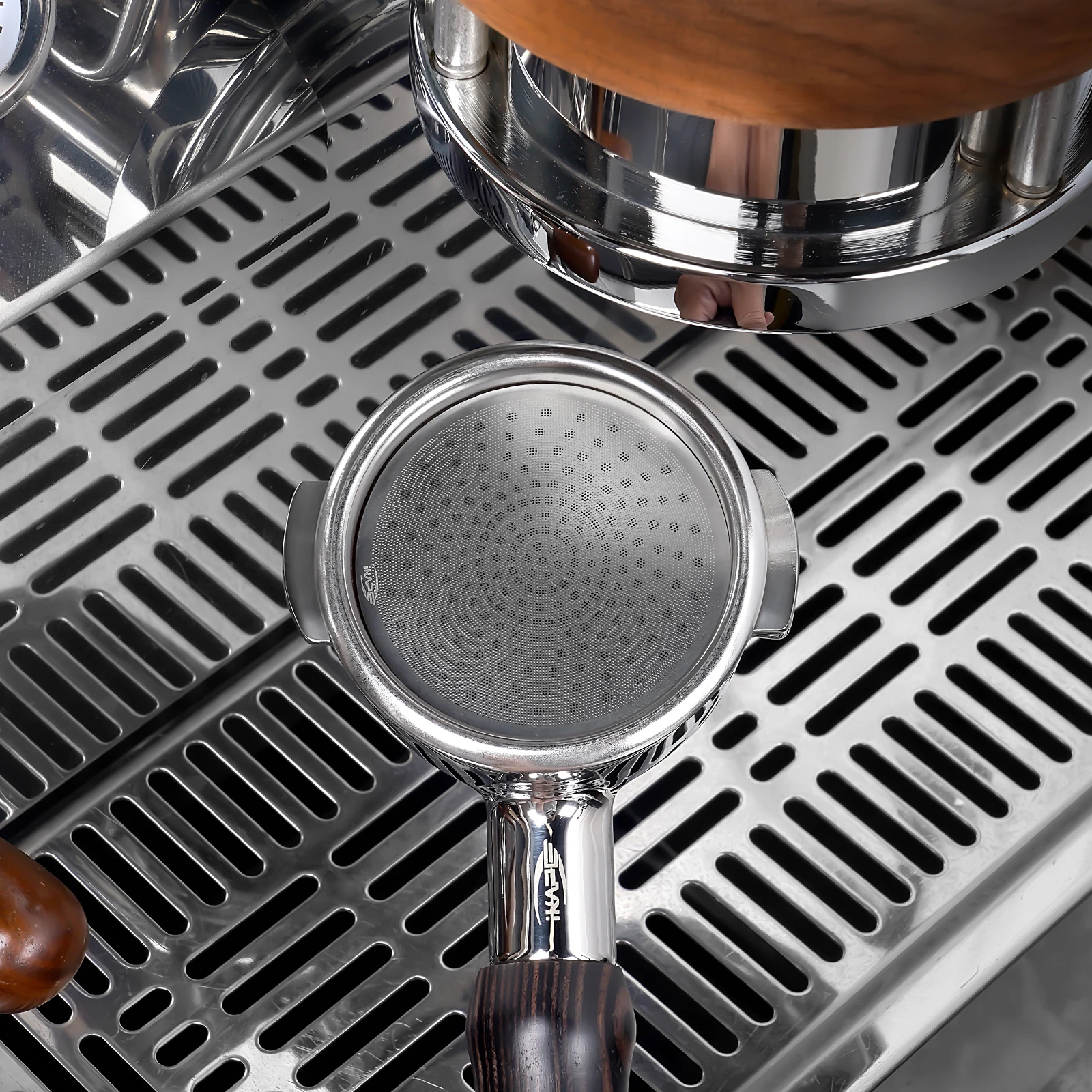 IKAPE Espresso Puck Screen V3, Filtro de Café Reutilizable de Metal Delgado y Ligero, Acero Inoxidable 316 de Grado Alimenticio