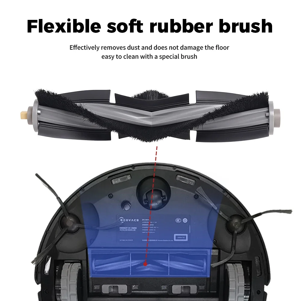 Para Ecovacs Deebot X1 OMNI/TURBO,T10 OMNI/TURBO/X1S PRO caja de polvo, Cepillo Lateral principal, filtro Hepa, bolsas de polvo de trapo de fregona piezas de paños de fregona