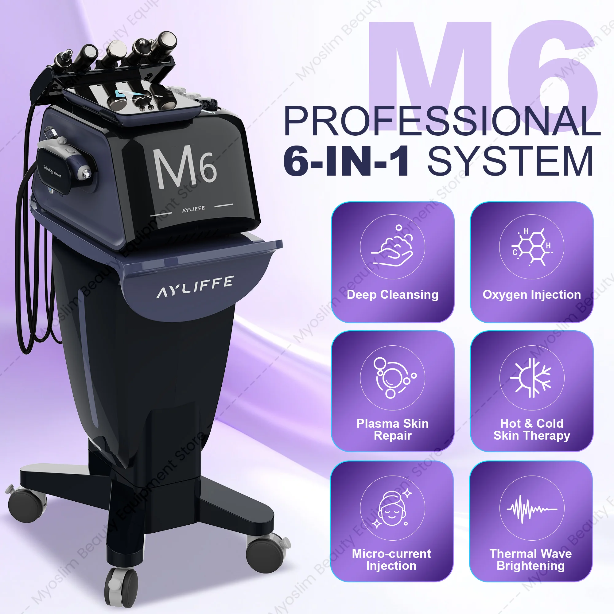 NUEVA Máquina de Gestión Facial M6 Hydri, Hidradermoabrasión, Limpieza Profunda, Lifting Facial, Equipo Profesional para Salón de Belleza