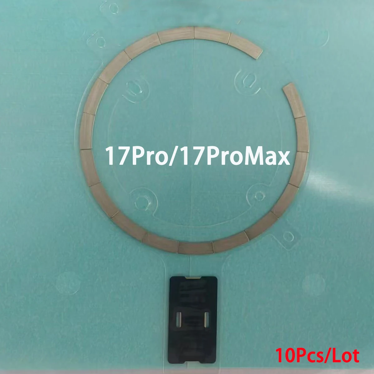 10 unidades de módulo magnético de carga inalámbrica para iPhone 17 Pro, Air 12, 13 Mini, 14, 15 Plus, 16 Pro Max, anillo metálico magnético para la carcasa trasera