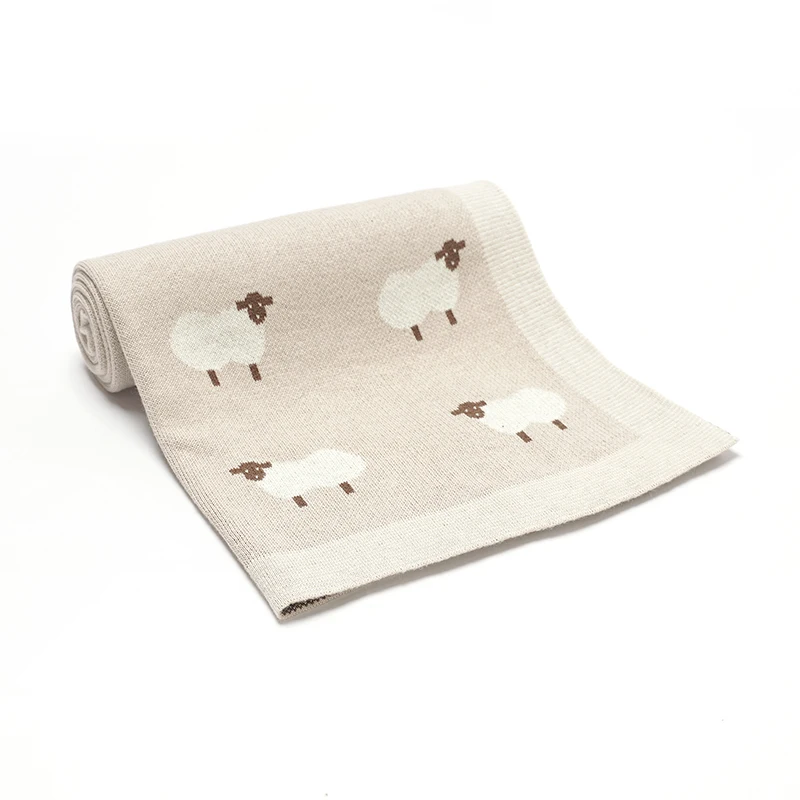 Mantas de algodón para bebé, mantas tejidas para recién nacidos, niños y niñas, cochecito para guardería, edredones envolventes, 90x70cm, estera receptora para niños pequeños