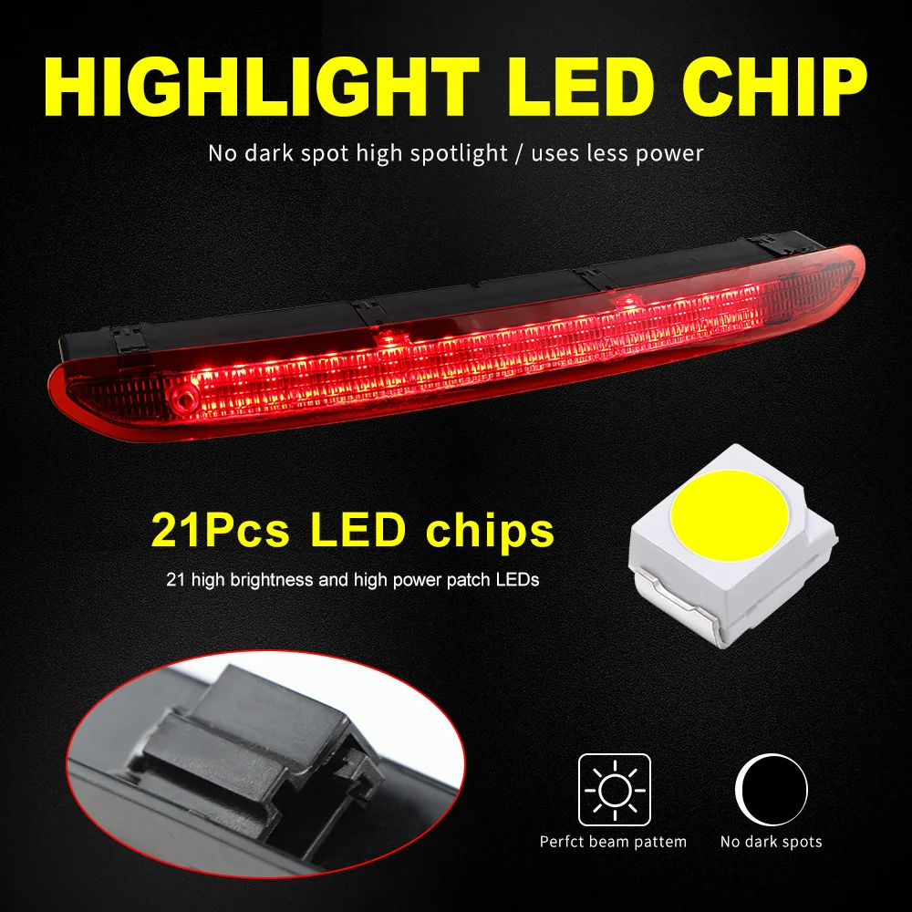 1 Uds. Para Volkswagen Golf 6 Golf 7 Mk6 Polo Hatchback 6R 2011-2017 5K 0945087 B LED Terceras luces de freno traseras Luz de freno trasera CANbus