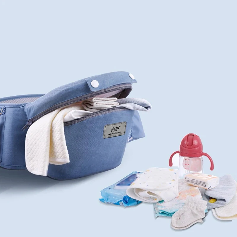 Mochila Portabebés Ergonómica para Recién Nacidos, Portabebés con Asiento de Cadera, Portabebés Ergonómico Tipo Canguro Orientado hacia Adelante, para Viajes