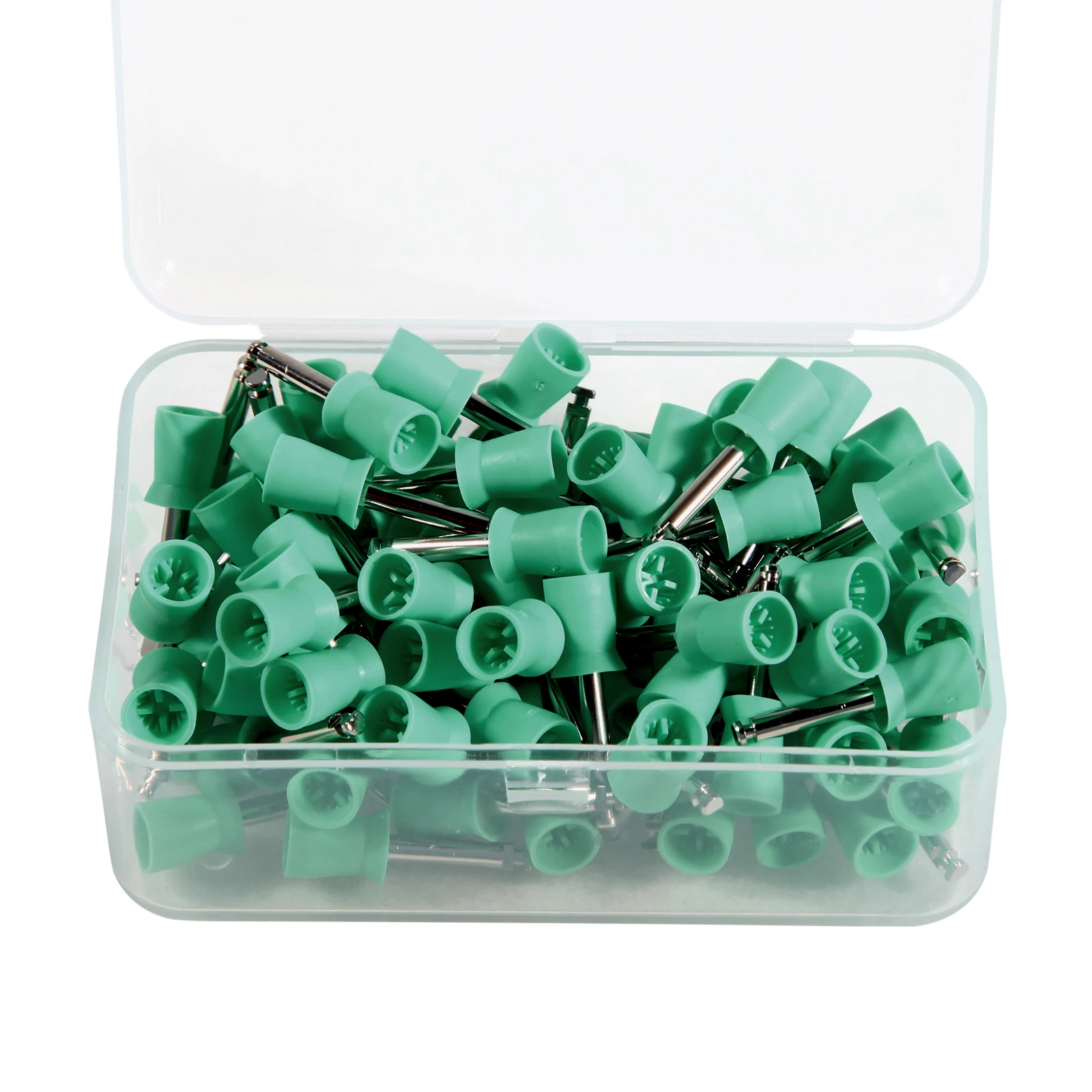 Taza desechable para dentista, vaso de goma suave, duro, blanco, azul, verde, mezcla de Esmalte de colores, 100 unids/lote por caja