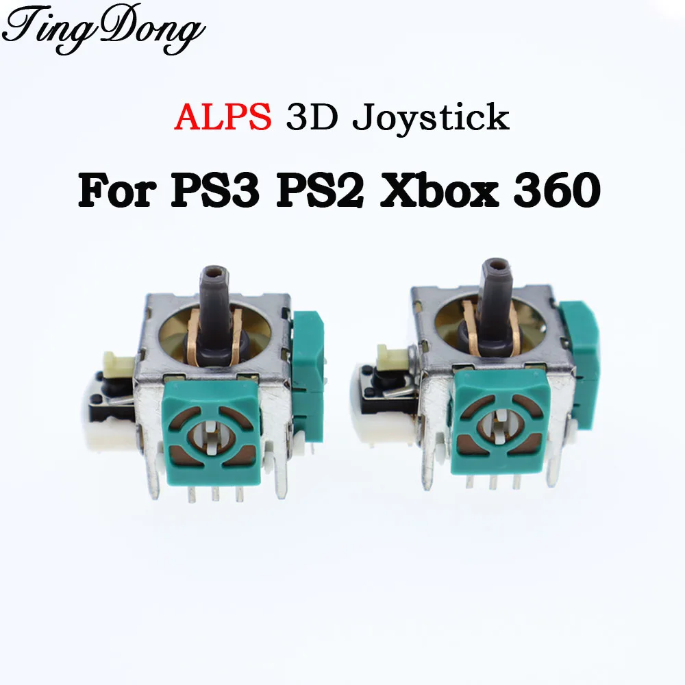 Joystick 3D ALPS para controlador PS2/PS3/XBox 360, Joystick de repuesto para controlador Sony, Xbox PS2 PS3 XBox360