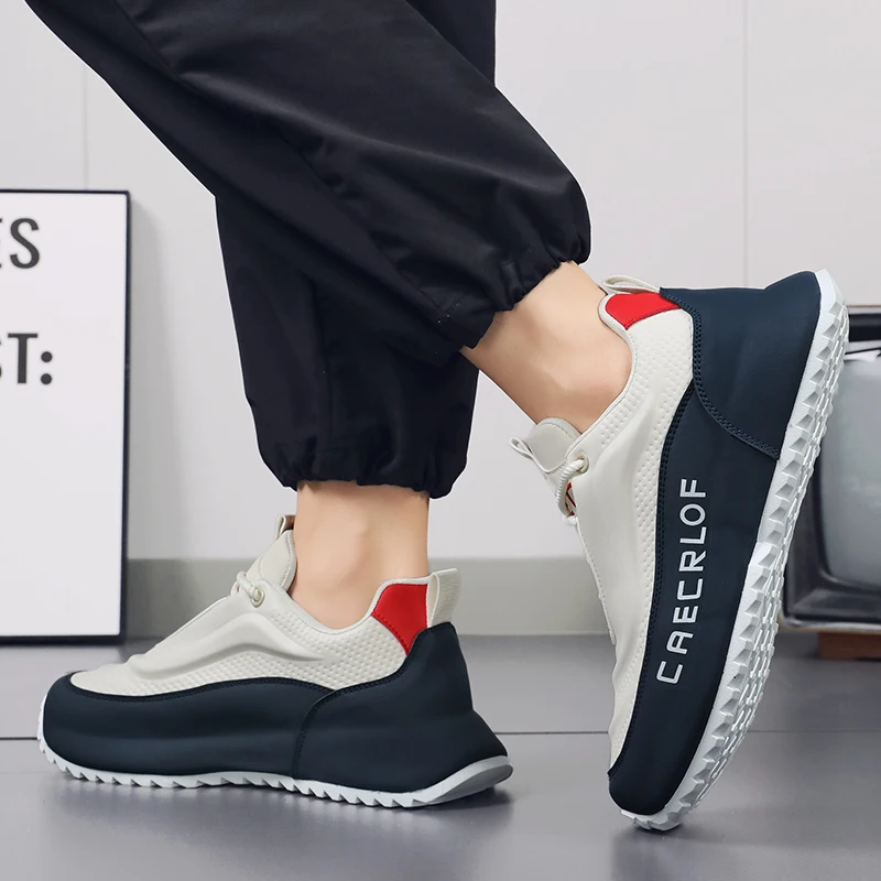Zapatillas Casuales para Hombre, Forro de Tela Cómodo, Antideslizantes y Resistentes al Desgaste, Adecuadas para Deportes y Uso Diario
