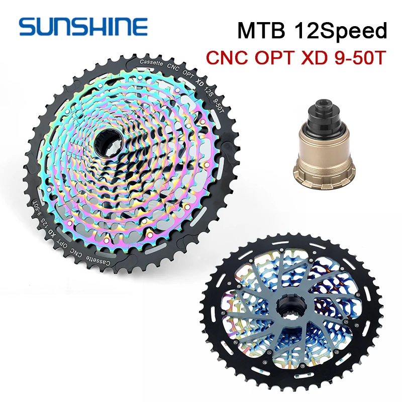 SUNSHINE MTB bicicleta CNC XD Cassette 11 12 velocidades K7 12V/11V volante de bicicleta de montaña 10-50/52T piñón 9-50T 9-42T para SRAM GX EAGLE