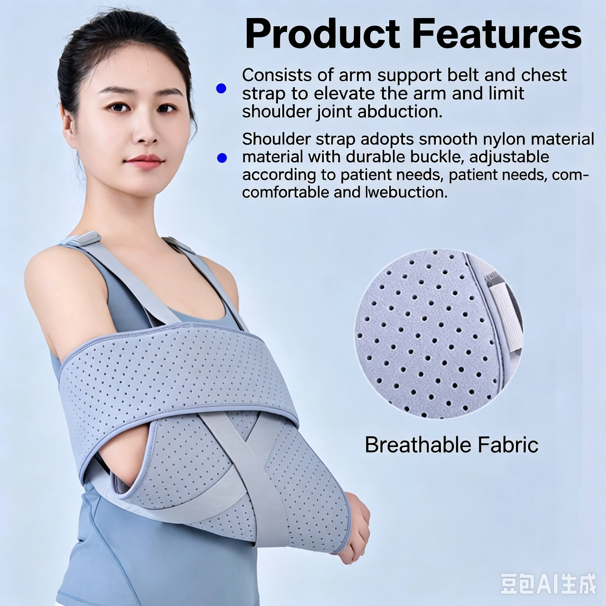 Soporte de Brazo y Antebrazo, Protector de Articulación del Codo, Transpirable, Correa de Soporte para Muñeca y Antebrazo, Rehabilitación de Fracturas e Lesiones