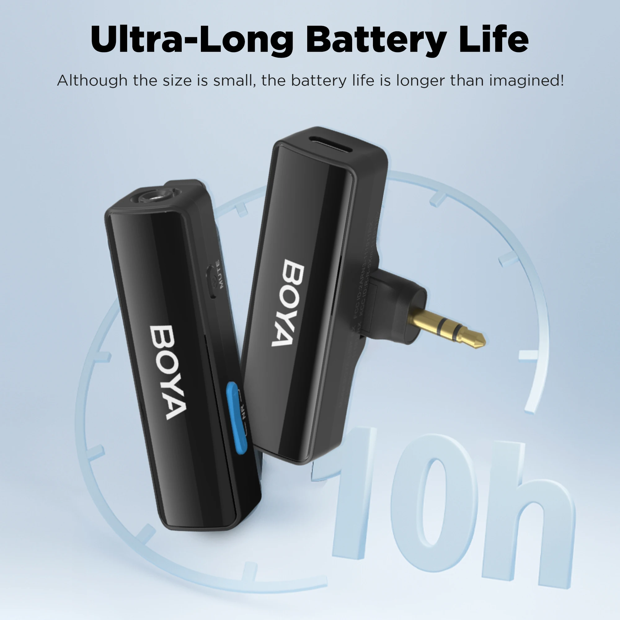 BOYA BOYALINK A micrófono Lavalier inalámbrico para iPhone iPad teléfonos Android tipo C cámara DSLR Youtube grabación en vivo