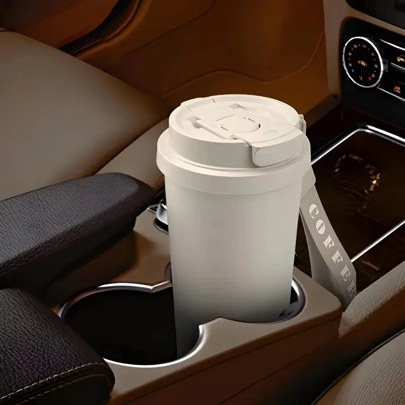 Frascos de vacío de cerámica de gran capacidad, termos reutilizables de doble pared, taza de café de acero inoxidable, taza aislada, artículos para beber para el hogar