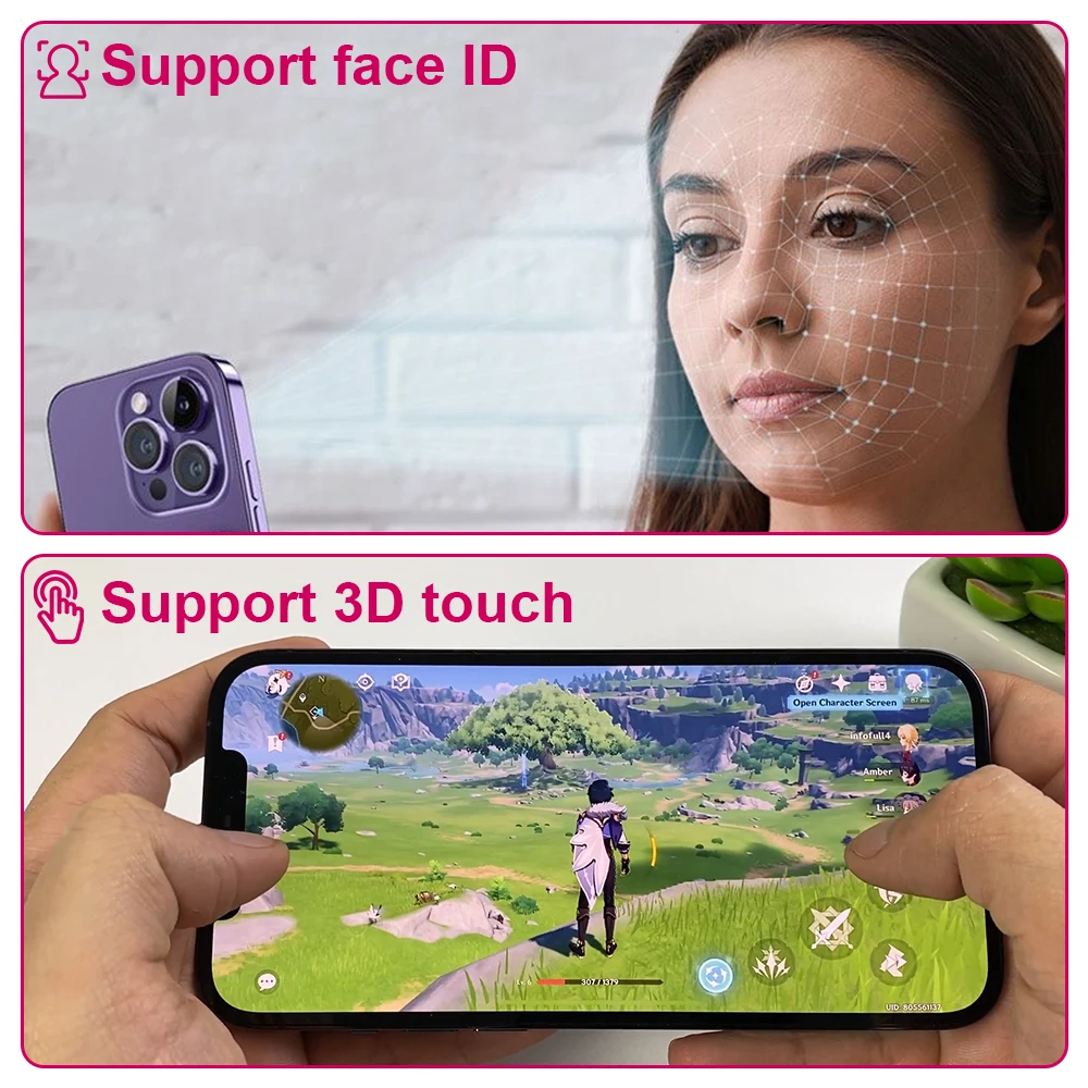 Pantalla LCD INCELL para iPhone X XR XS Max, 11, 12, 13 Pro Max, 13 Mini, 14 Plus, 15 con ensamblaje de digitalizador táctil 3D