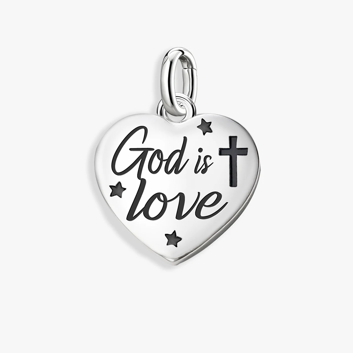 Colgantes ajustables de plata de ley 925, dijes vintage de cruz de Dios, cuentas compatibles con pulseras y collares originales, joyería DIY para mujer