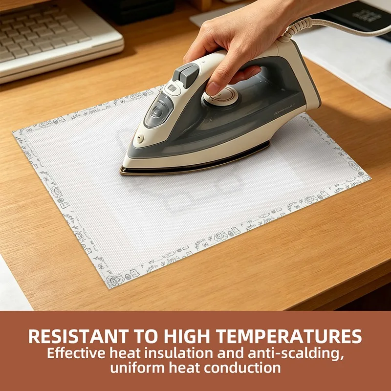 Papel de planchado resistente al calor para abalorios termoadhesivos, hojas reutilizables antiadherentes para abalorios Perler, manualidades de arte de píxeles DIY y pegboard.