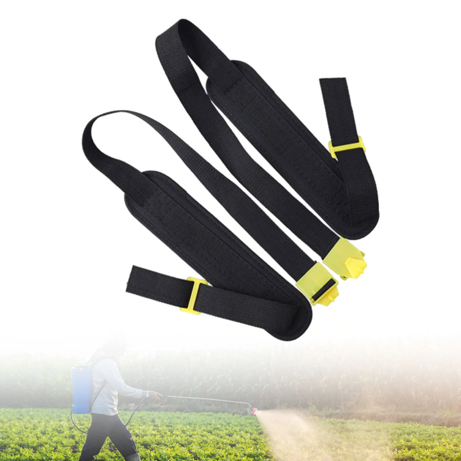 Correas de repuesto para pulverizador de mochila, correas de nailon para pulverizador Manual de hombro, correas ajustables, accesorios para pulverizador de jardín, 2 piezas