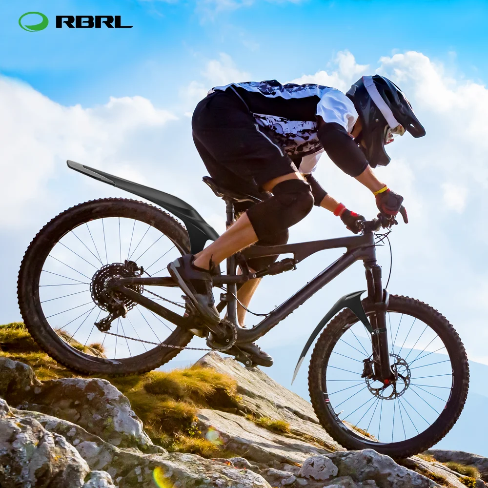 RBRL guardabarros MTB Set duradero innovador guardabarros PP plástico suave guardabarros para bicicleta de montaña alas de bicicleta 28 pulgadas accesorios de ciclismo