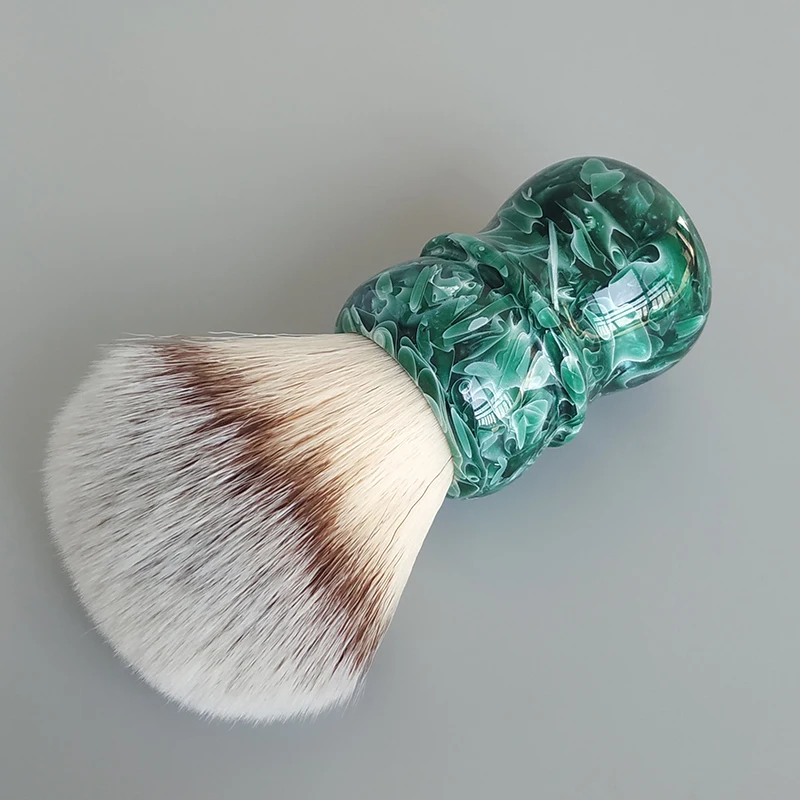 Brocha de Afeitar Dscosmetic de Pelo Sintético Jade T4 de 30 mm para Hombre