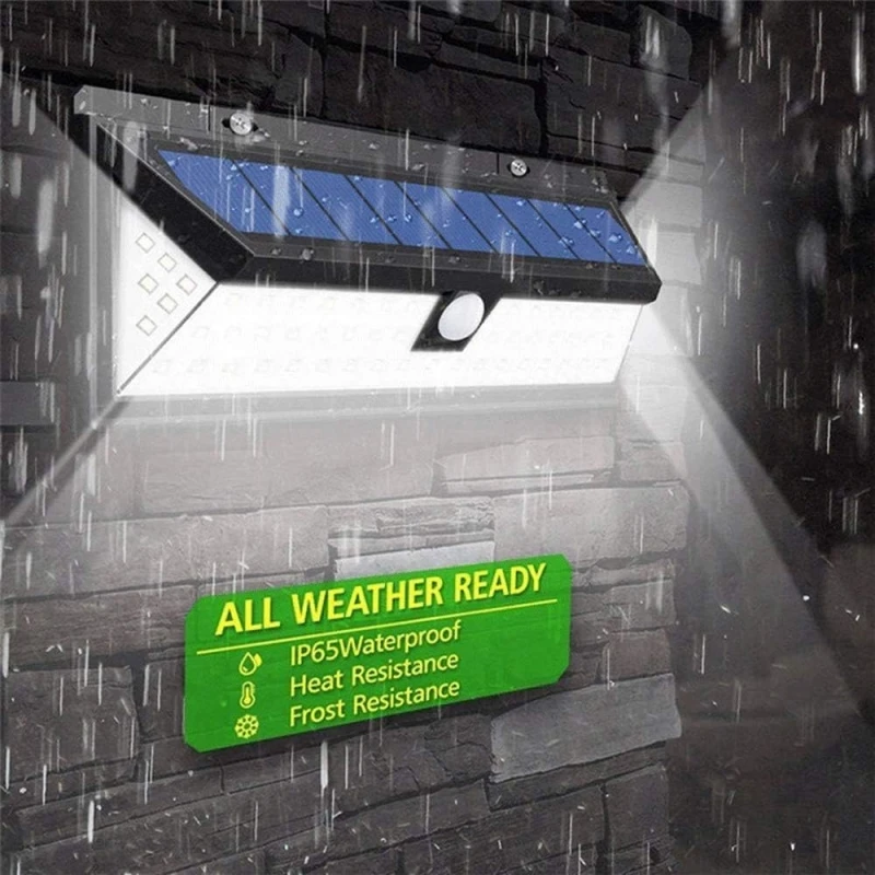 Luces solares para exteriores, lámpara de pared LED Solar 180 COB, Sensor de movimiento impermeable, 3 modos superbrillantes para jardín, puerta delantera, camino de garaje