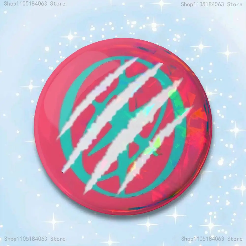 W-WILD Animal K-KATSEYES Pin de esmalte de hojalata redondo, Broche, Insignias de cultura Otaku Nijigen para Cosplay 58mm 44mm 32mm 75mm 25mm