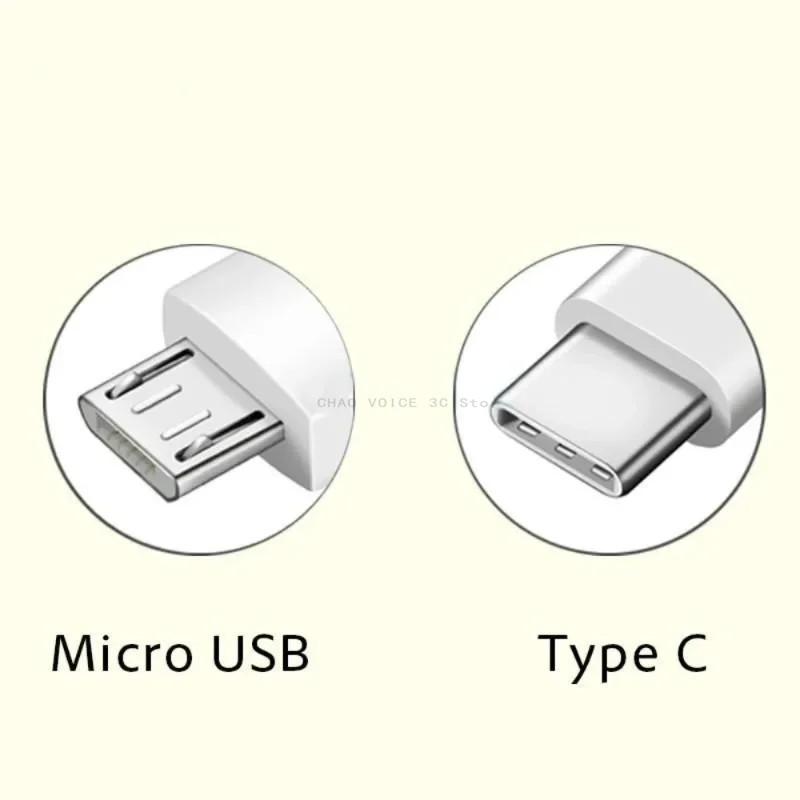 Cables de datos Micro USB-A tipo C cortos de 0,25 M/0,5 M, cargador de carga rápida para Samsung, Huawei, Android, Cable de banco de energía para teléfono móvil