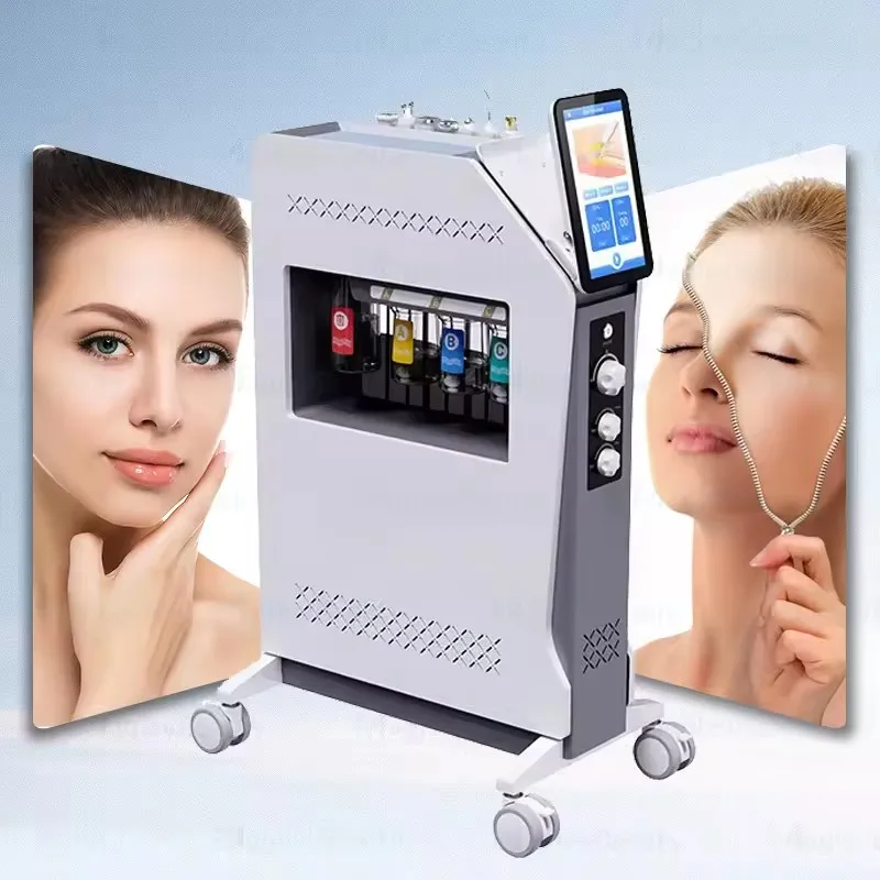 Dispositivo de Belleza para Limpieza Profunda de la Piel, Hidrodermoabrasión con Chorro de Agua y Oxígeno para Eliminar Arrugas, Máquina de Cuidado Facial con Agua