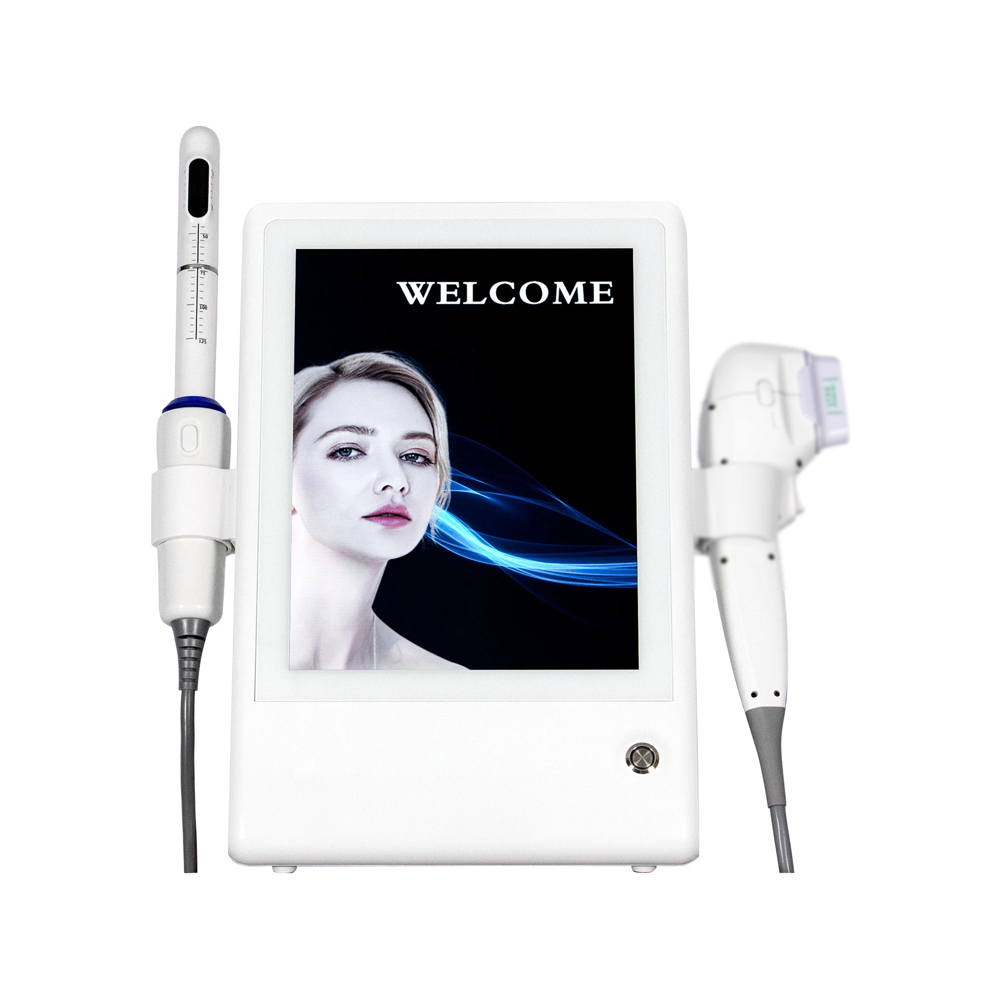 La máquina 7D HIFU 2 en 1 más popular para lifting facial, estiramiento de la piel y tensado vaginal para uso en salones de belleza.