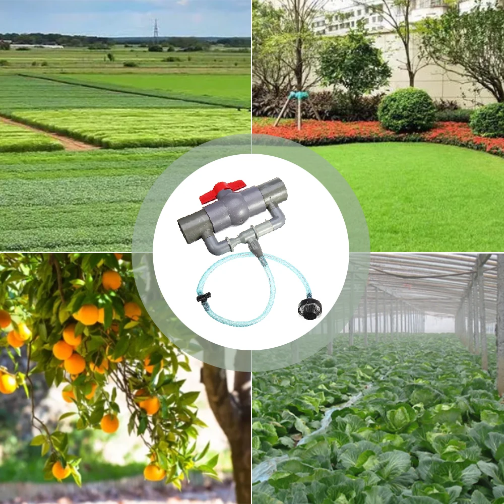 Venturi-Juego de inyectores de fertilizante para riego agrícola, inyector de fertilizante para riego de invernadero, absorbente de fertilizante, 32mm, 40mm, 50mm