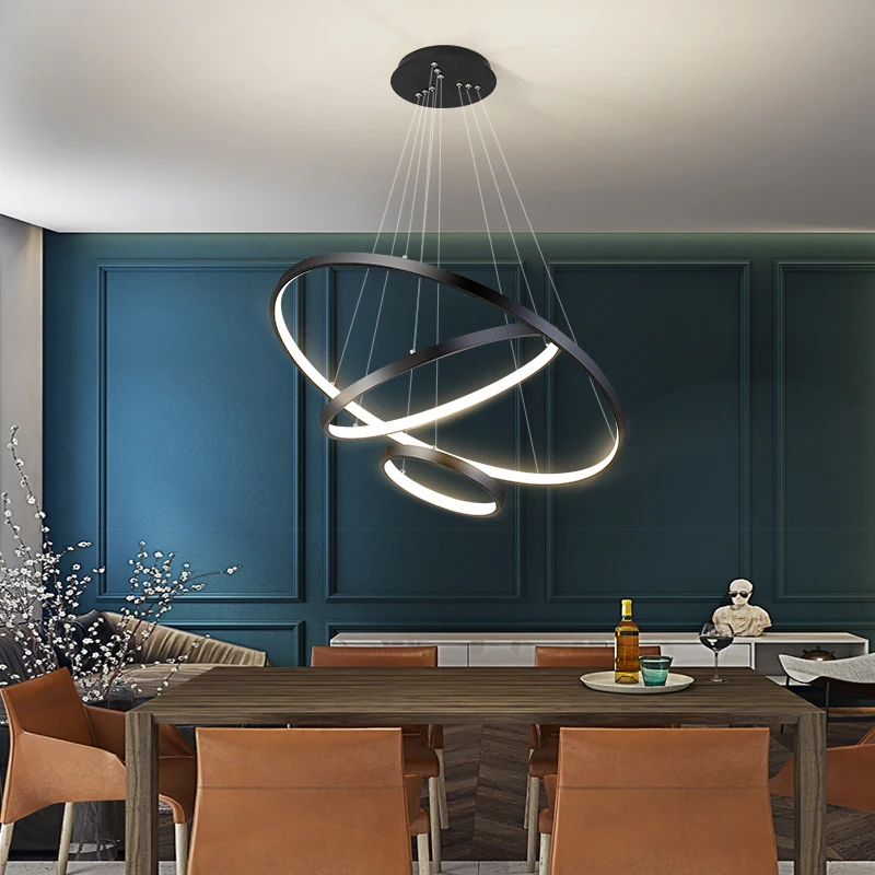 Candelabro de techo Led moderno para Villa, sala de estar, dormitorio, comedor, candelabro de hierro, iluminación Interior del hogar, luces decorativas